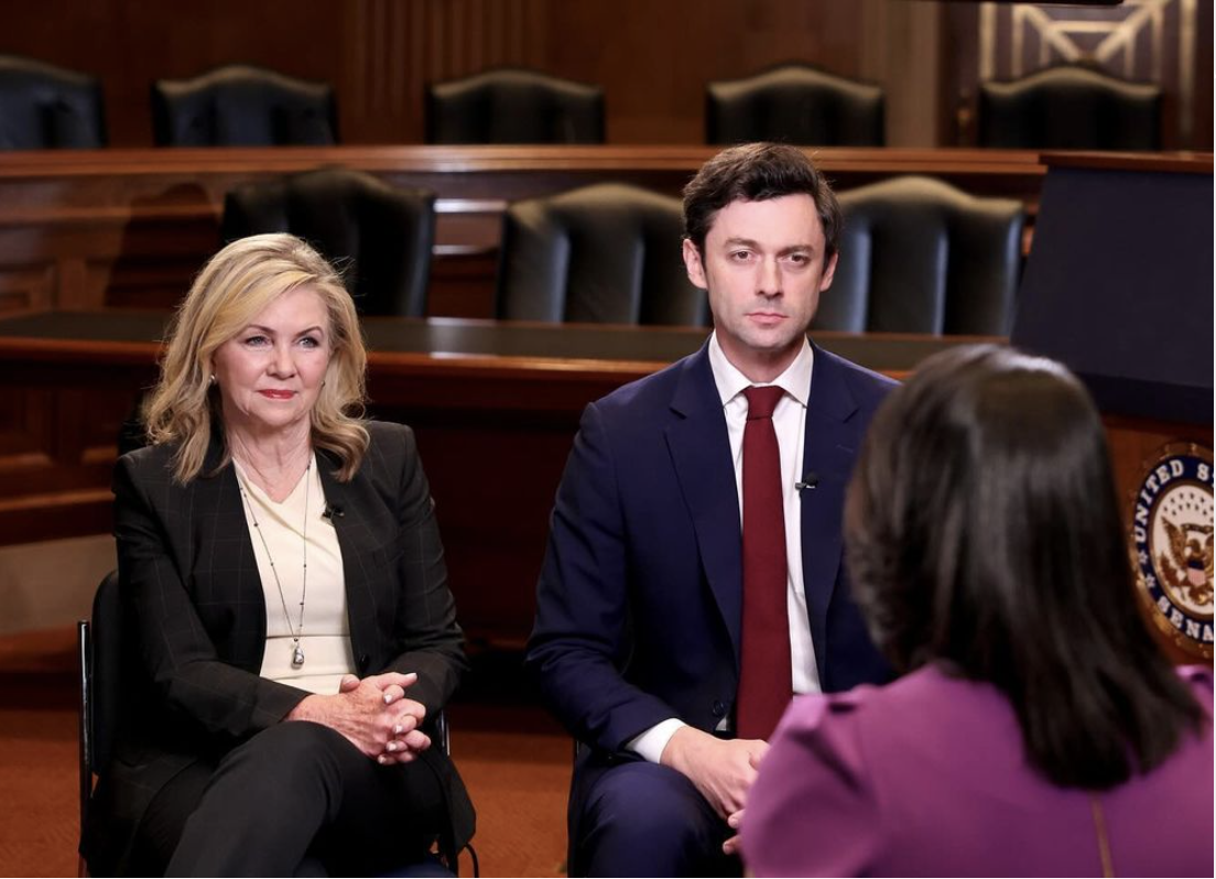 Marsha Blackburn and Jon Ossof